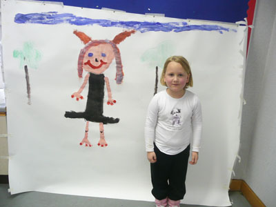 Creating life-size drawings!